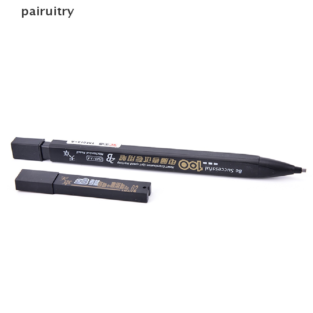 Prt 2B Hitam Lead Holder Ujian Pensil Mekanik Dengan Isi Ulang Timah Set Perlengkapan Kantor PRT