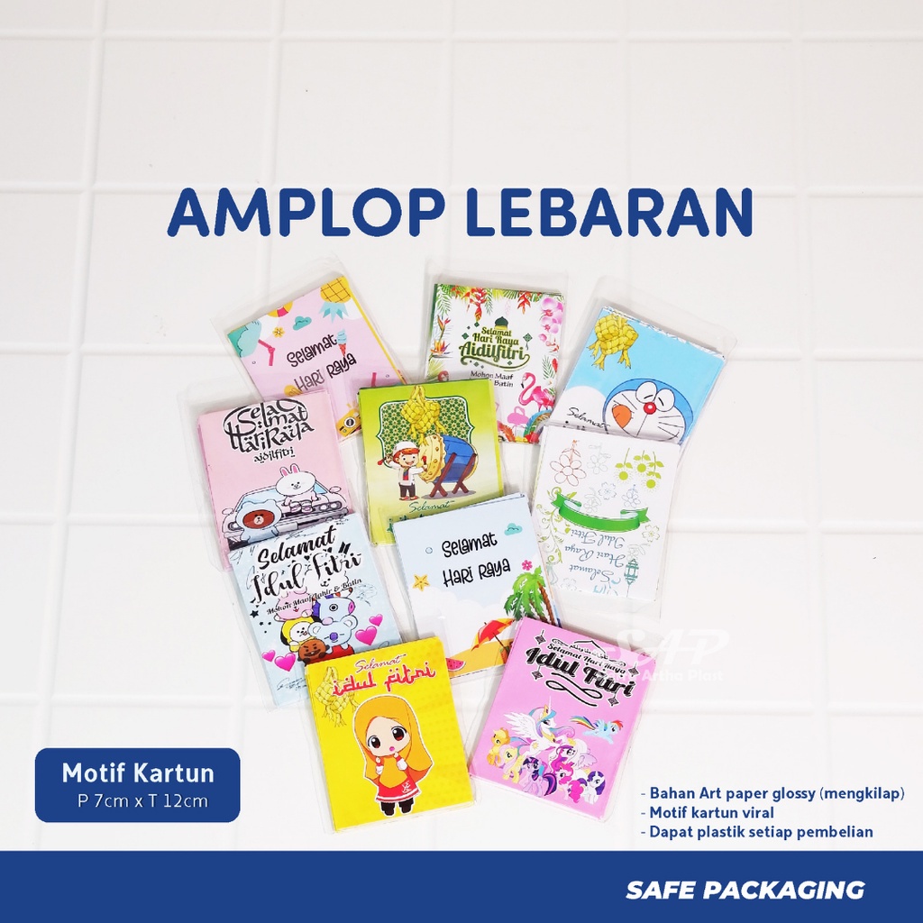 Amplop Lebaran | Amplop Lebaran Motif Kartun | Amplop Lebaran Motif Makanan | Amplop Lebarang 7x12 | Amplop THR | Amplop Hari Raya