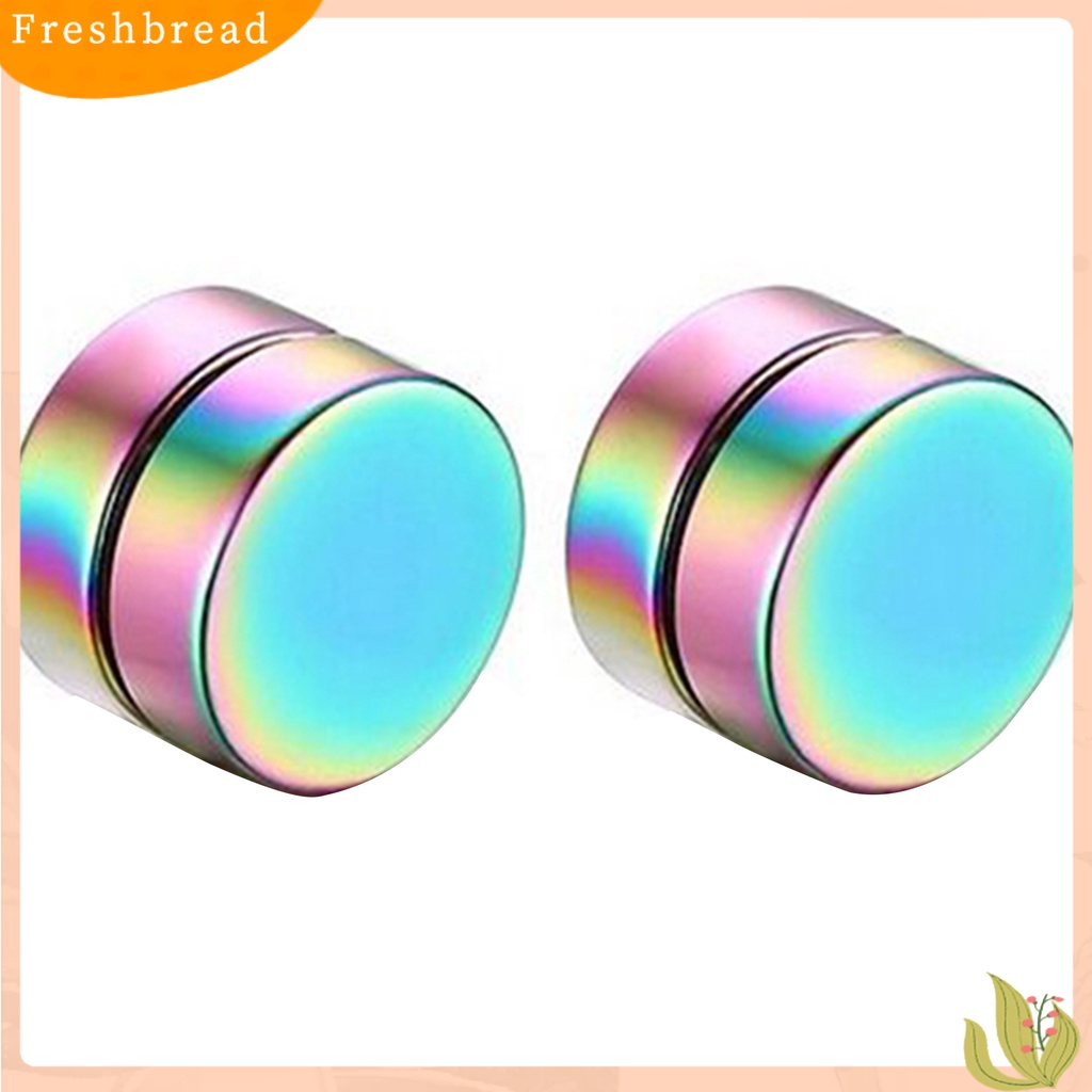 &lt; Freshbread &gt; Anting Keren Anti Karat Gaya Punk Non Piercing ic Pria Ear Studs Untuk Bar Club