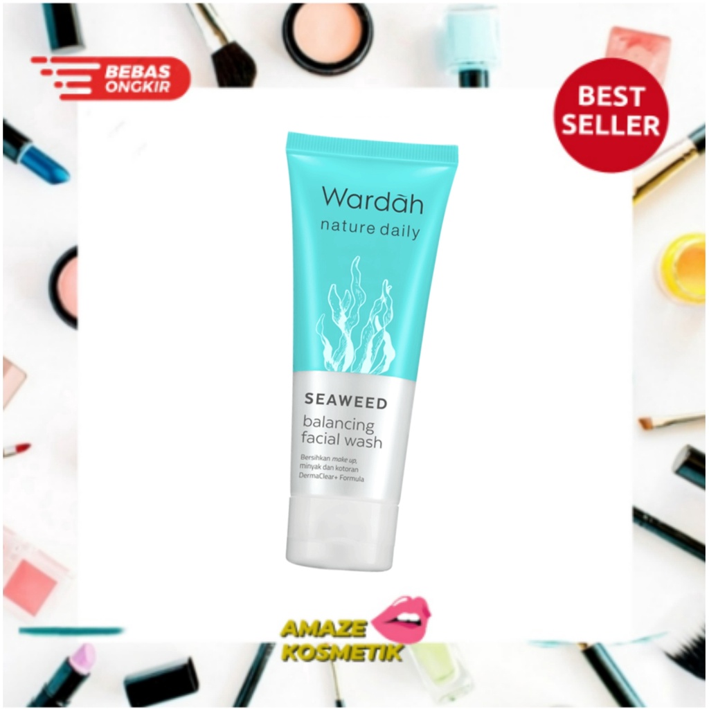 WARDAH Nature Daily Seaweed Balancing 60ml - Facial Wash - Amaze_Kosmetik