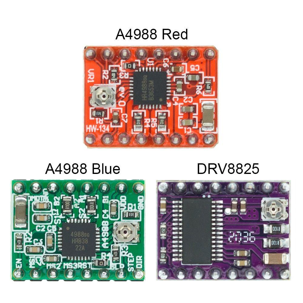 Populer 3pcs Driver Motor Stepper Untuk SKR V1.3 1.4 GTR V1.0 RAMPS 1.4/1.6 MKS Breakout Board Dengan Heat sink 3D Printer Parts