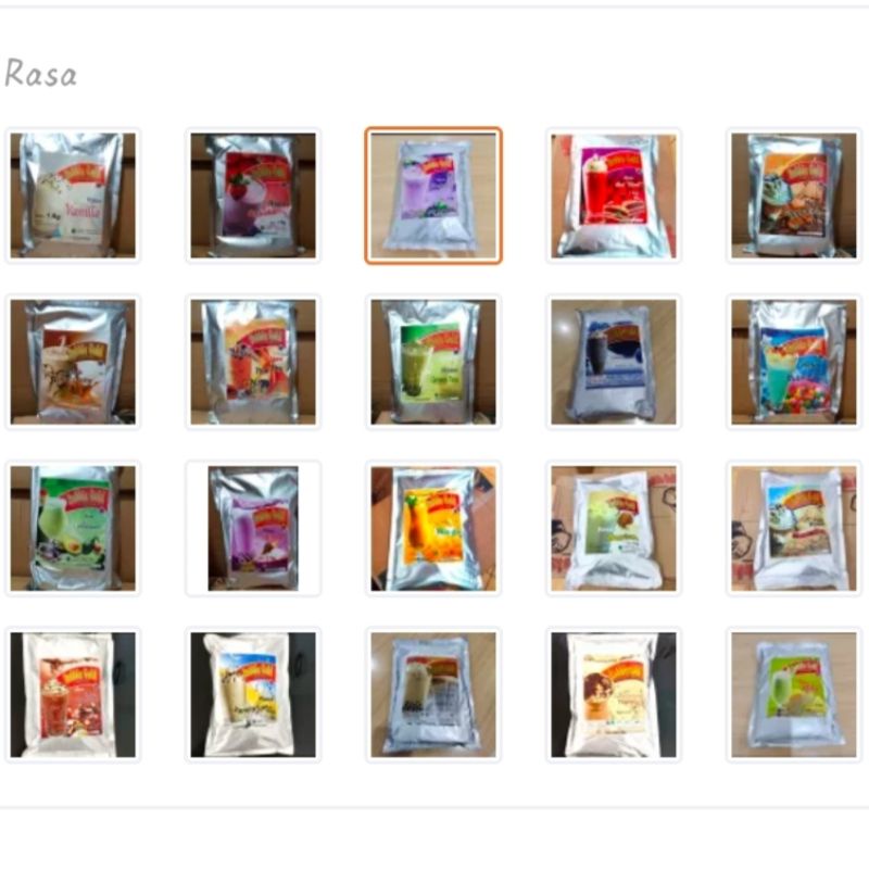 

[Ready-Stock] Bubble Gold 1Kg Bubble Drink / Bubuk Minuman Es Blender Banyak Rasa