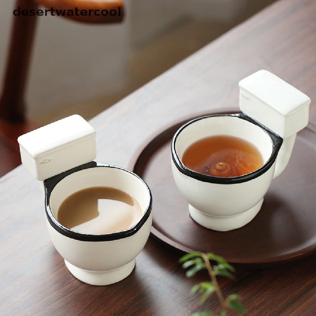 Deid Mug Keramik Toilet 300ml Kopi Teh Susu Ice Cream Cup Cangkir Air Hadiah Natal Martijn