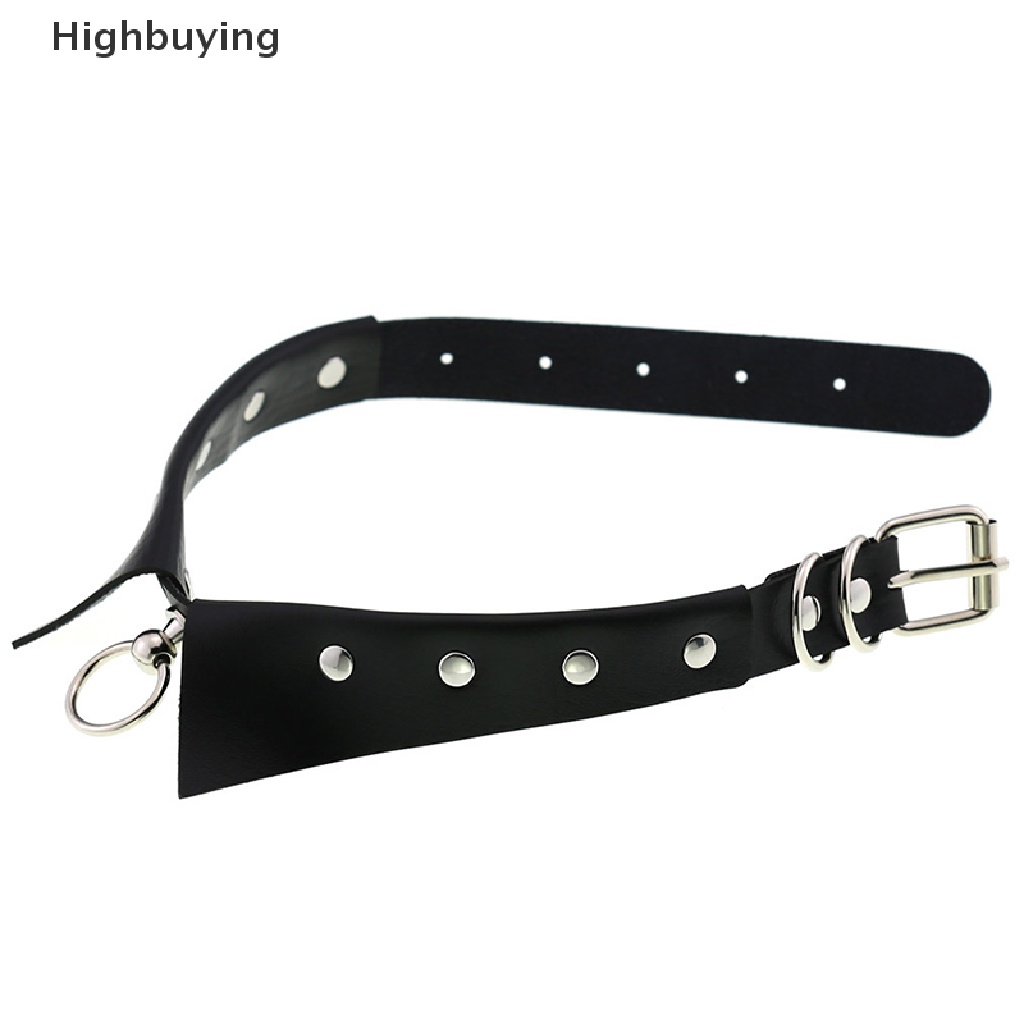 Hbid Kulit Choker Punk Kerah Wanita Pria Paku Keling Studded Chocker Chunky Kalung Goth Glory