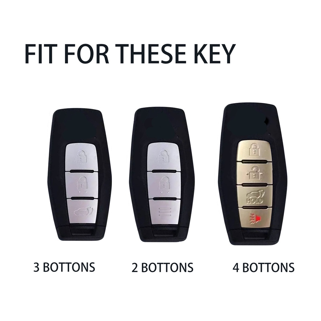 2per3/4 Bottons Kulit Mobil Smart Key Fob Case Keychain Untuk 2022 2023 Mitsubishi Outlander Remote Key Cover Shell Aksesoris