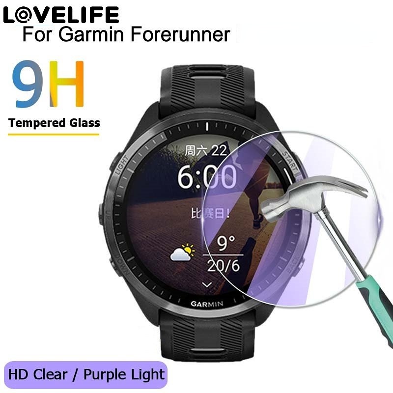 [Unggulan] Aksesoris Pelindung Layar Jam Tangan Ungu Pelindung Mata Tempered Film Anti Gores Menonton Film Lembut HD Anti-fingerprint Hydrogel Film Untuk Garmin Forerunner Series