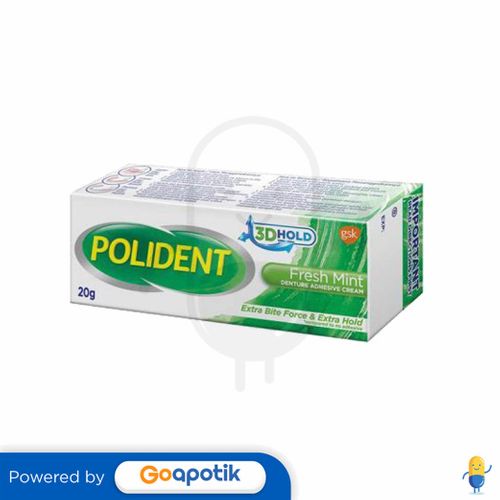 Polident Adhesive Fresh Mint Tube 20 Gram