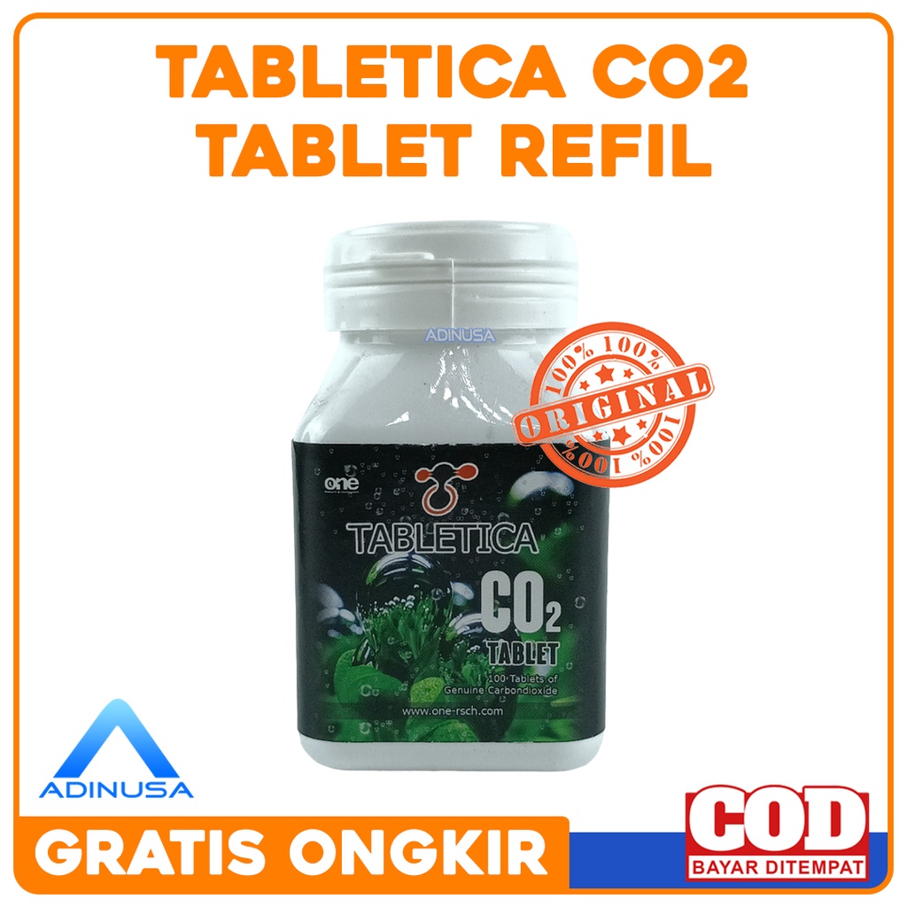 REFILL TABLETICA CO2 STARTER KIT 100 TABLET ONE RESEARCH AQUARIUM AQUASCAPE