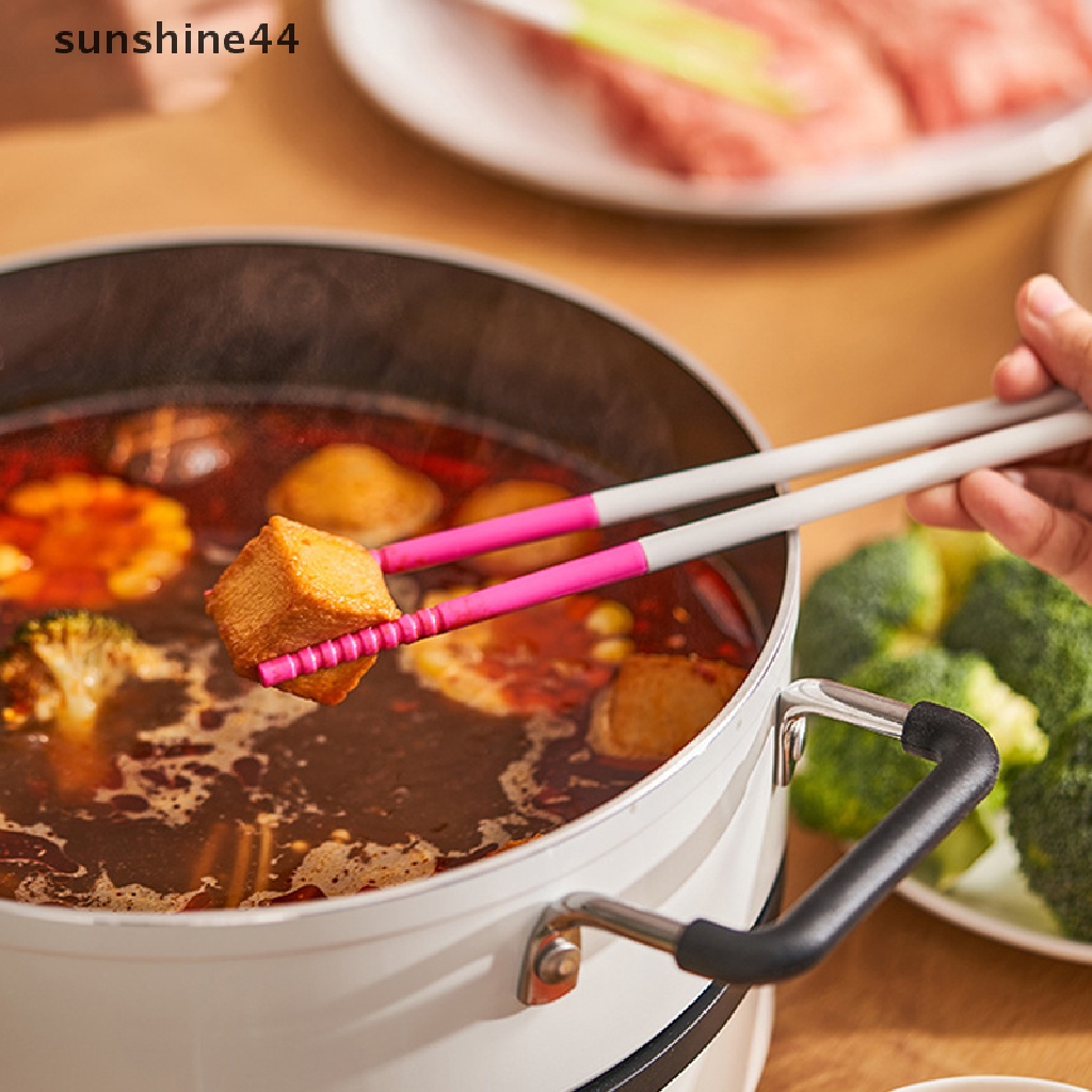 Sunshine 1pasang Sumpit Masak Kepala Ganda Sumpit Multi Fungsi Garpu Sendok ID