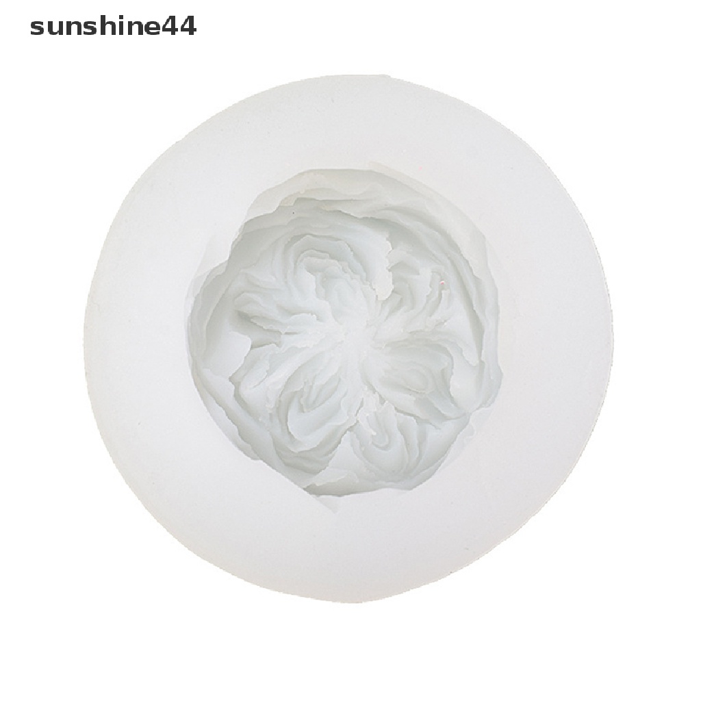 Sunshine 1Pc Cetakan Silikon Mawar DIY Membuat Bunga Sabun Resin Mold Decor ID