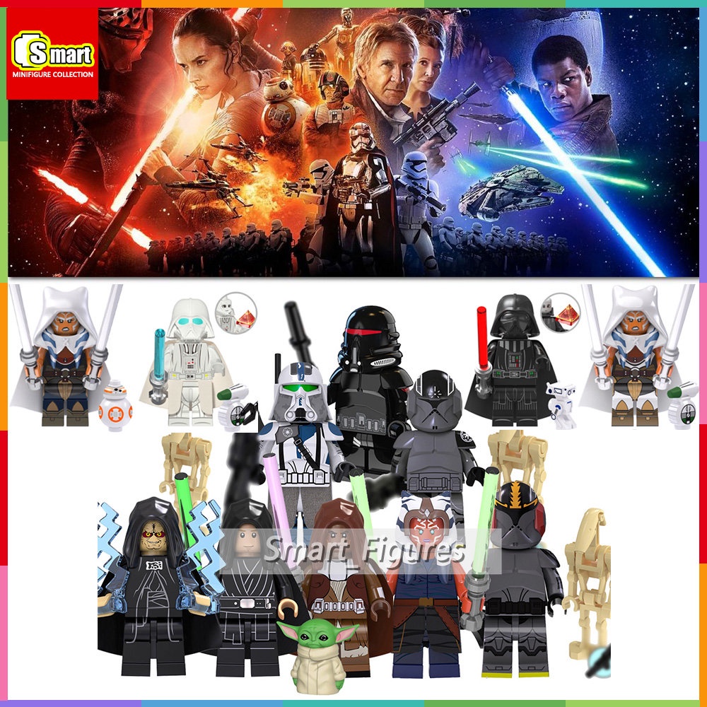 Star Wars Suit Series Boneka Mini Clone Cleaner Ahsoka Tukang Puzzle Rakitan Mainan Blok Bangunan