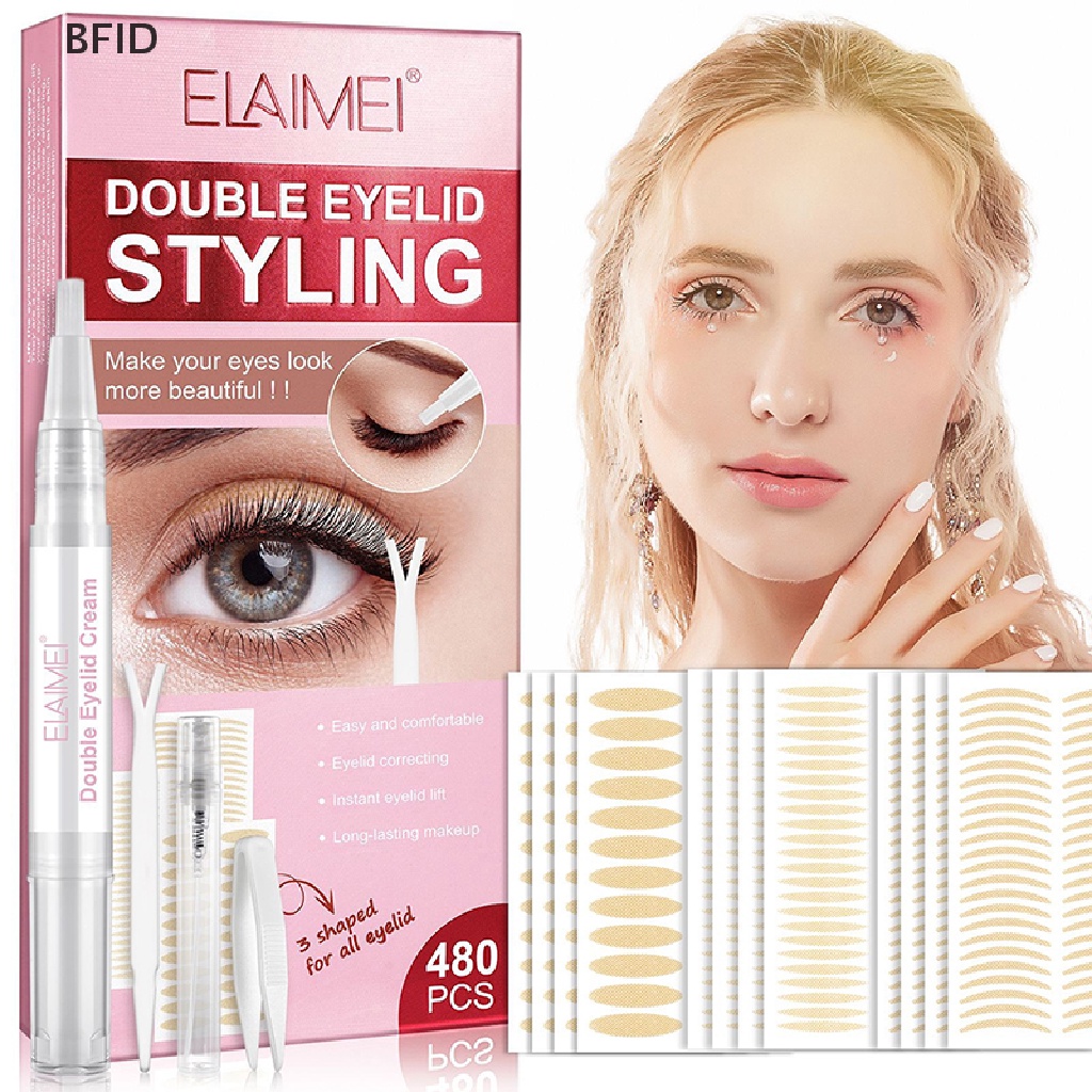 [BFID] 480pcs Invisible Double Eyelid Tape Self-Adhesive Sticky Strip Pengangkat Mata Besar [ID]