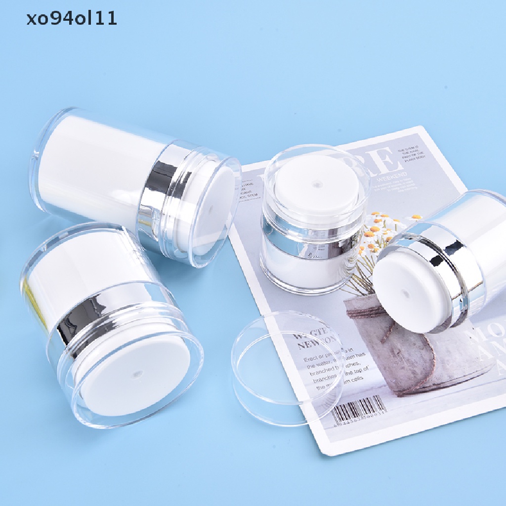 Xo Acrylic Airless Pump Jar Botol Cream Akrilik Kosong Isi Ulang Kosmetik Berisi OL