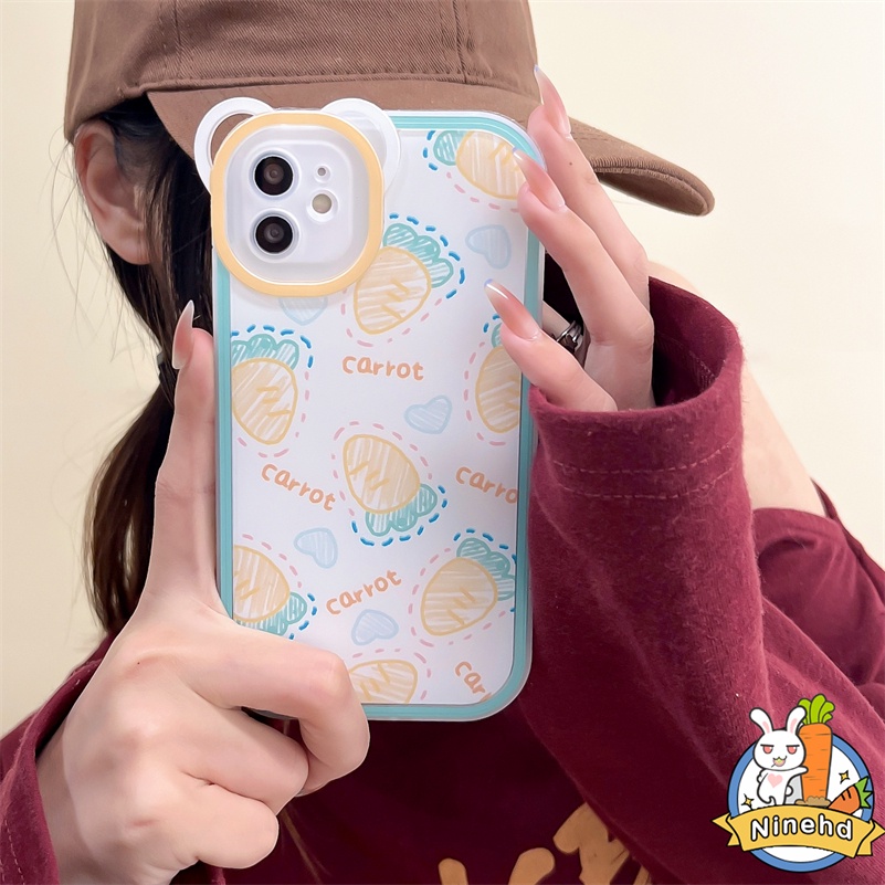 IPHONE Casing Kompatibel Untuk Iphone14 13 12 11 Pro Max X Xr Xs Max SE 8 7 6 6s Plus Casing Ponsel Gaya Kartun Lucu Fashion Tahan Gores Shockproof Glossy Lembut TPU Cover Pelindung