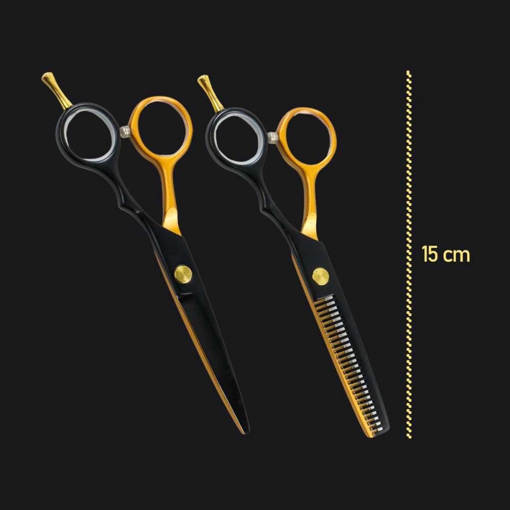 Gunting Rambut Standart Dan Sasak  Professional Barber Scissors 2 PCS