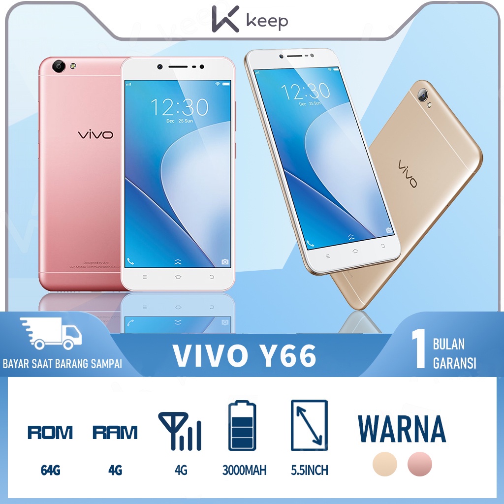 COD Vivo Y66 Ram 4+64GB Original Garansi Dual Sim grosir