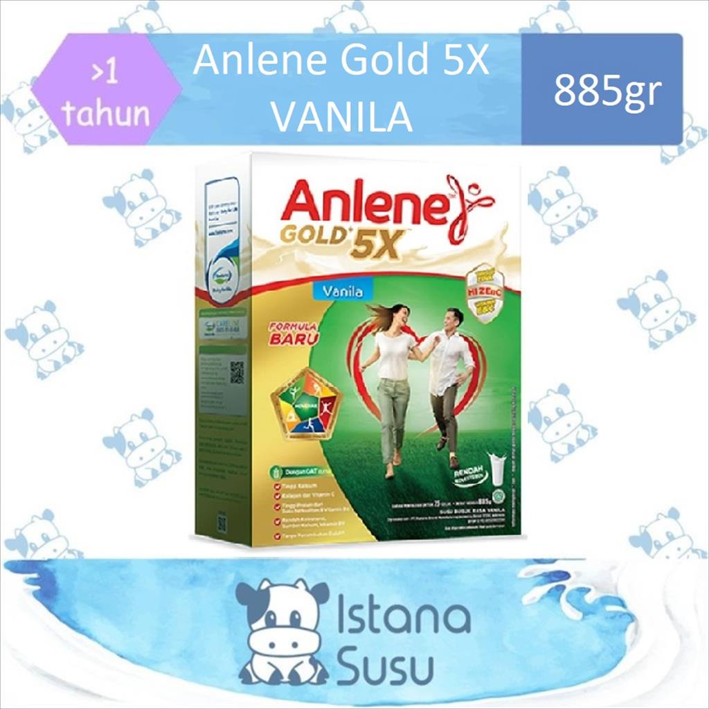Anlene Gold Plus 5X Vanila 885gr