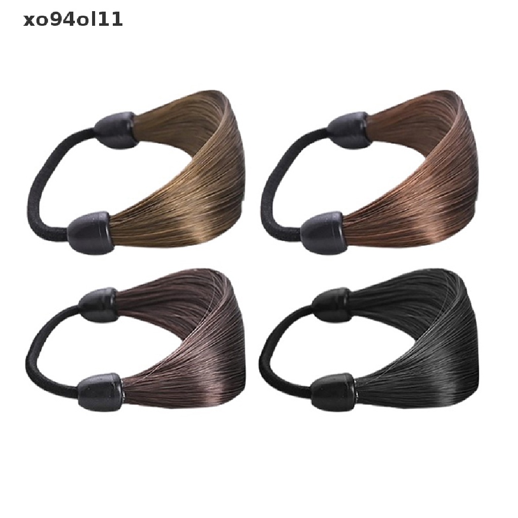 Xo Karet Gelang Simulasi Rambut Wig Kepala Tali Rambut Cincin Tali Rambut Elastis OL