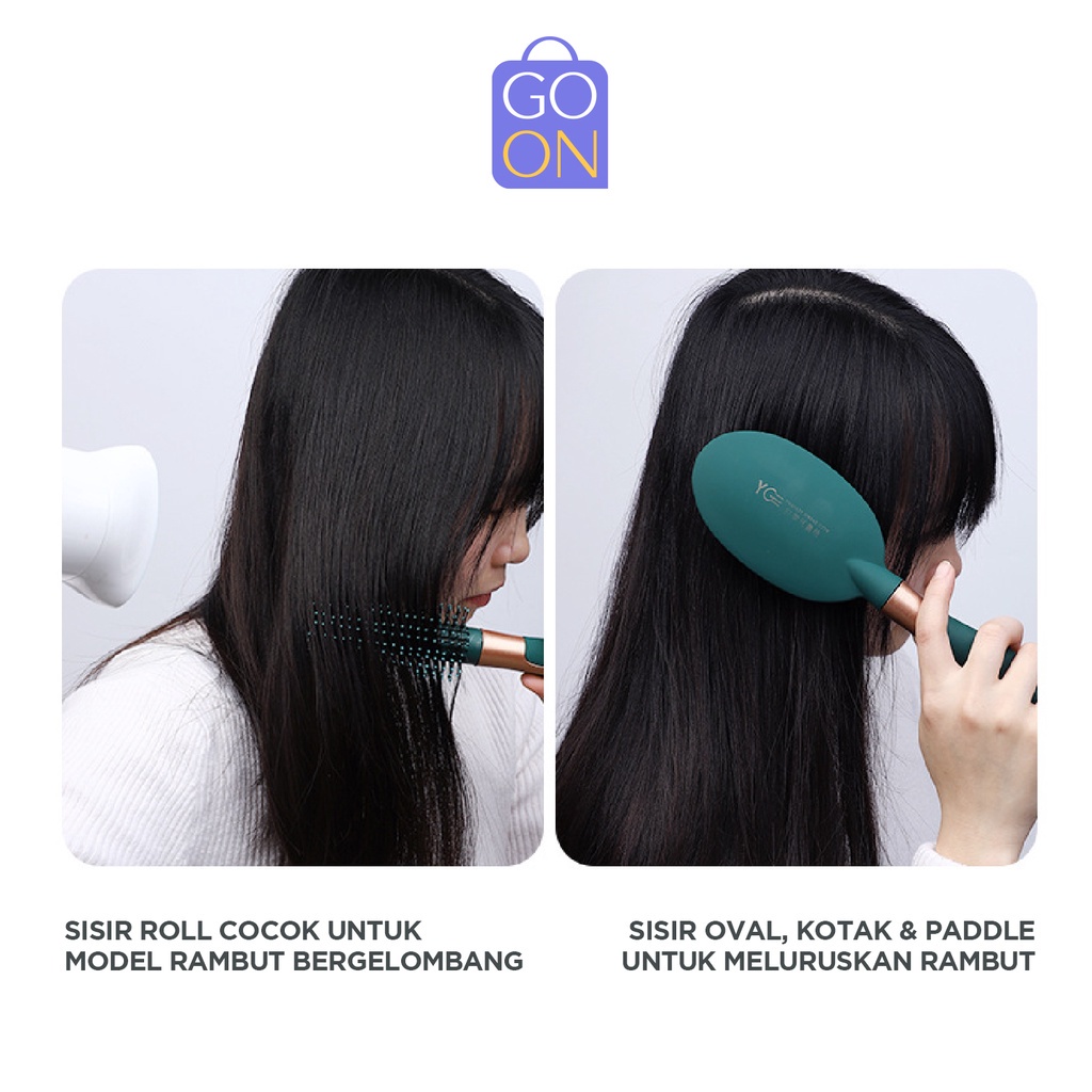 Sisir Rambut Anti Kusut - Sisir Pijat / Massage Kesehatan Premium Quality Impor