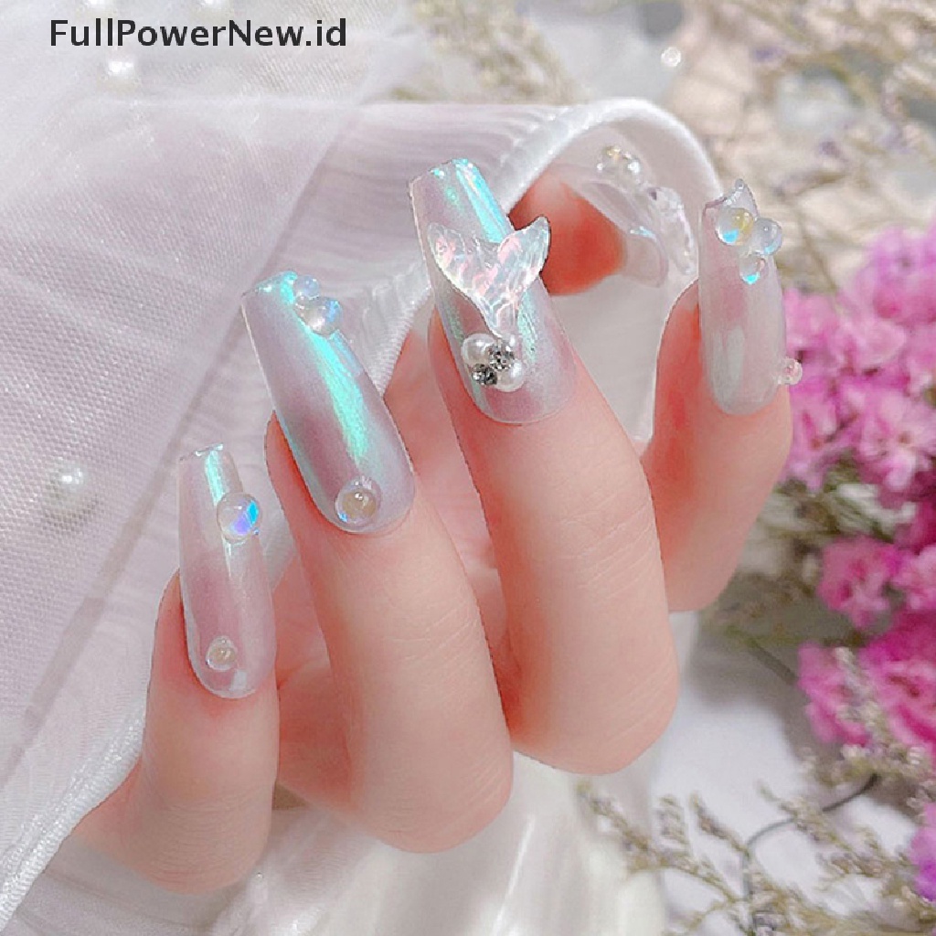 Power 20PCS Nail Art Rhinestones Glitter Ekor Ikan Kristal Permata 3D Tips DIY Dekorasi ID