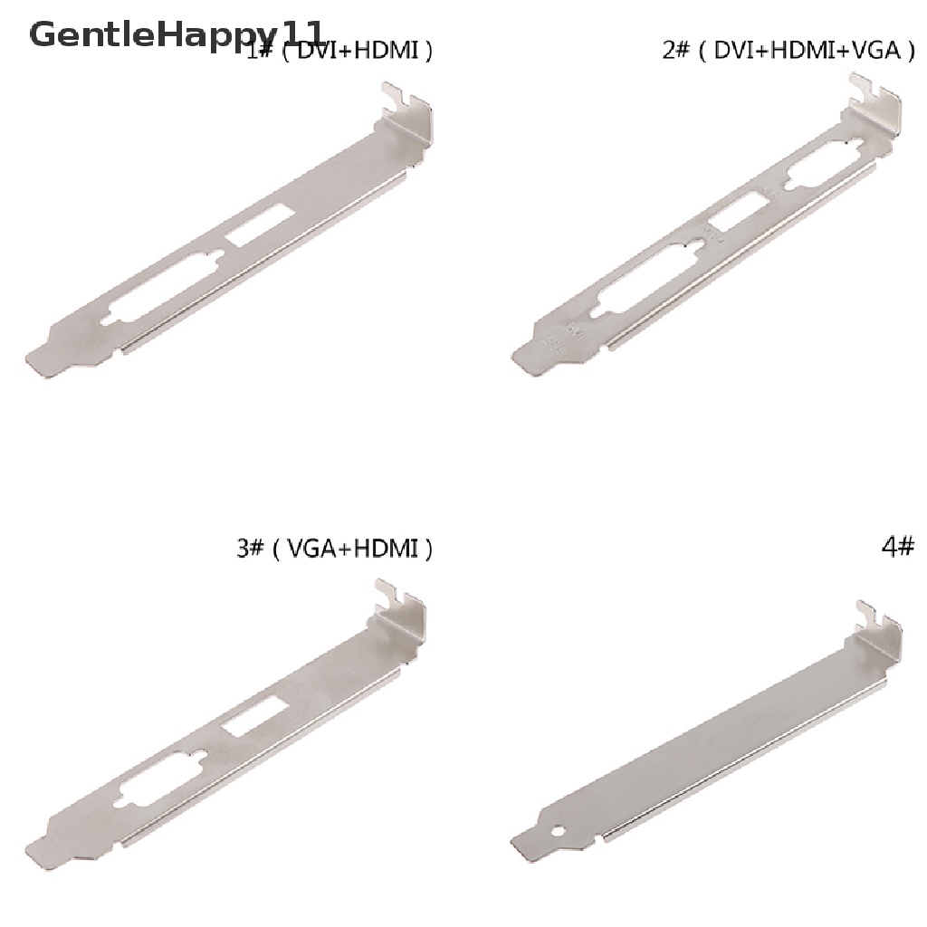 Gentlehappy 1Pc Adaptor Profil Tinggi 12cm HDMI DVI VGA Port Untuk Konektor Kartu Video id