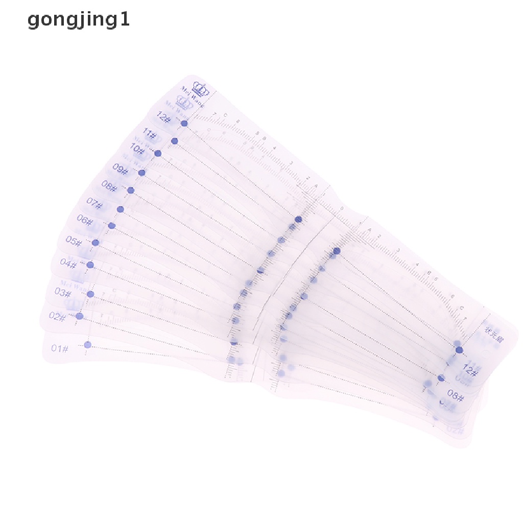 Ggg 12Pcs Gaya Stensil Pembentuk Alis Grooming Shaper Template Alat Makeup ID