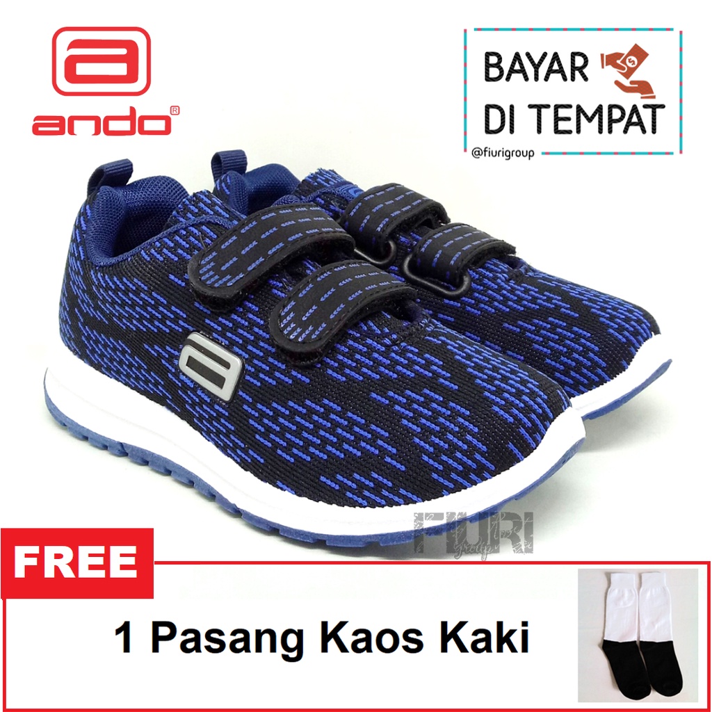 FIURI - ANDO - OCHI PEREKAT 29-32 HITAM NAVY - SEPATU SNEAKERS KANVAS SOL KARET ANAK KECIL PEREMPUAN - SEPATU KETS LUCU FASHION TRENDY - SEPATU SEKOLAH PAUD TK SD KRETEKAN PEREKAT CEWEK MURAH PROMO DISKON BONUS KAOS KAKI