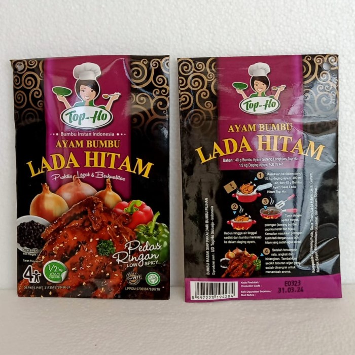 

TOPHO BUMBU PASTA INSTANT AYAM LADA HITAM 40g