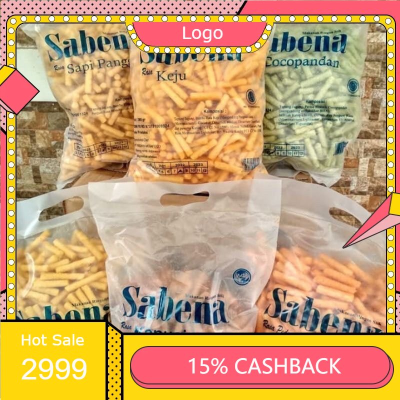 

Snack Sabena Stik Kripik Makanan Ringan Aneka Rasa 360Gr