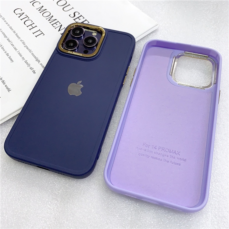 IPHONE Frame Pelindung Lensa Plating Bahan Silikon Lembut Untuk Casing Iphone14 13 12 11 Pro Max XR