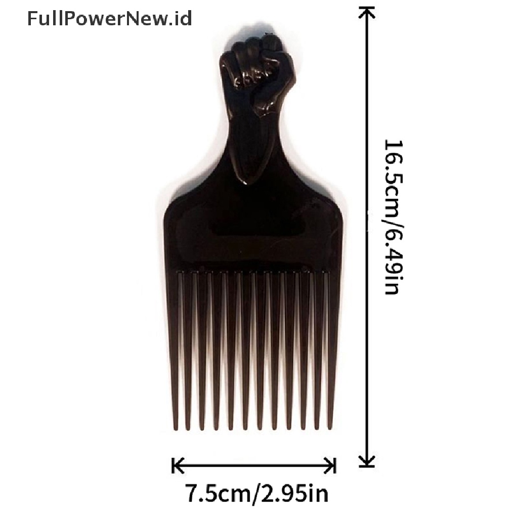 Power Wide Teeth Brush Pick Comb Garpu Sikat Rambut Insert Sisir Alat Styling Rambut Plastik ID