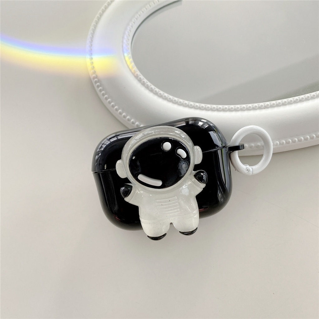 Cocok Untuk Apple Airpods1/2Pro Ring Gesper Ins Angin Kartun Astro Lucu Bluetooth Earphone Case