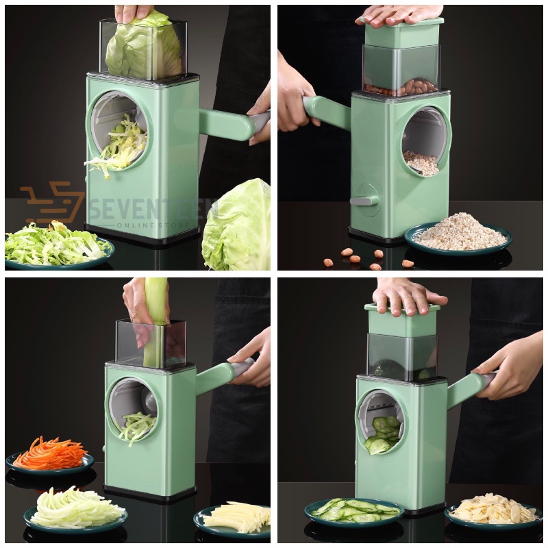 SEVENTEEN VEGETABLE CUTTER MULTIFUNGSI ALAT PARUTAN SET PEMOTONG PENGIRIS SAYUR SERBAGUNA ALAT IRIS GILINGAN SAYURAN KNIFE SLICER VEGETABLE