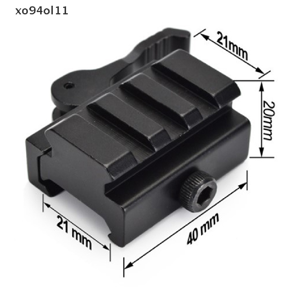 Xo Tactical 3slot QD Quick Detach Lever Lock Mount 20mm Adaptor Rel Low Profile R OL