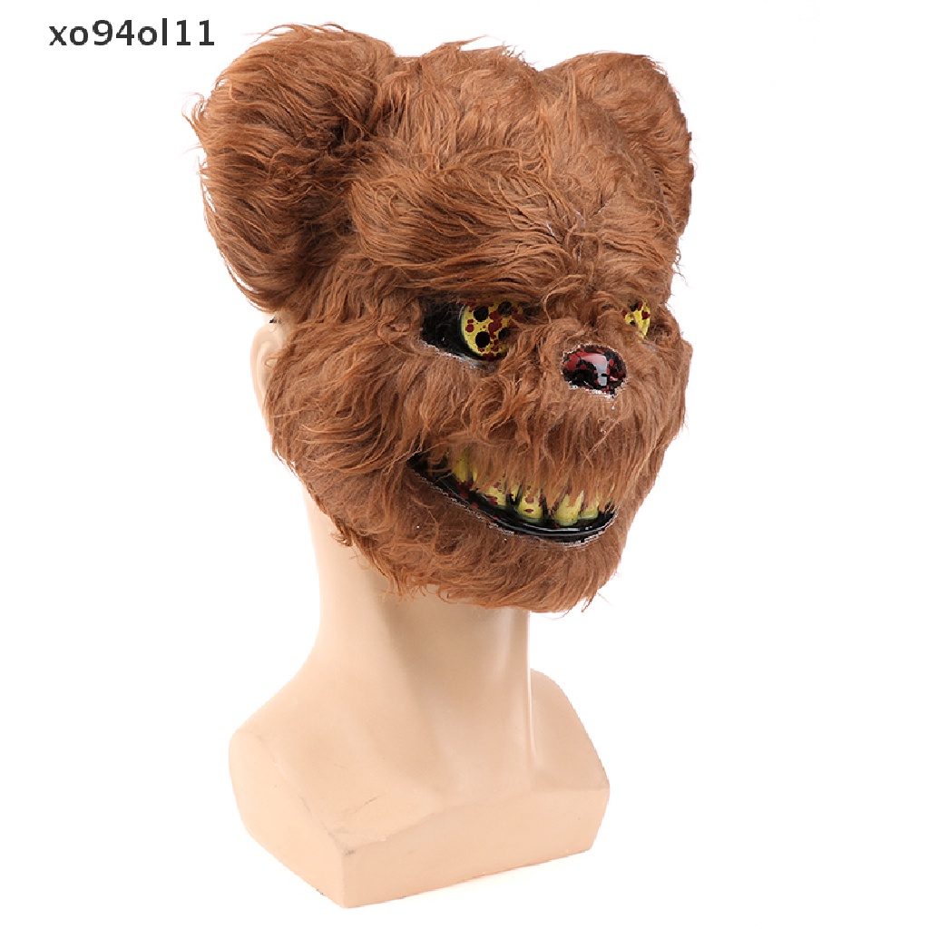 Xo Topeng Halloween Bloody Killer Rabbit Mask Teddy Bear Topeng Horror Cosplay Mewah OL