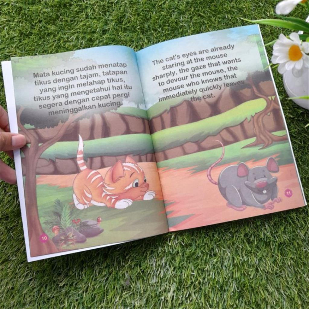 LS 938 - Buku Dongeng Fabel Bilingual Buku Cerita Anak Dongeng Edukasi Hewan Binatang Best Seller