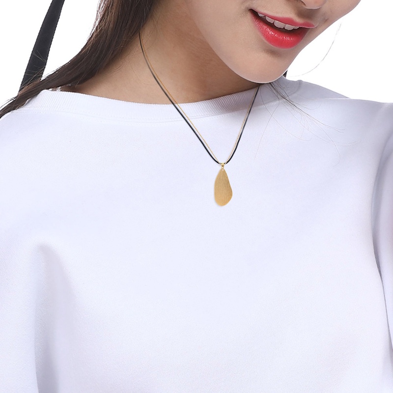 Kalung Liontin Geometris Tidak Teratur Emas Terbaru Perhiasan Korea Untuk Wanita