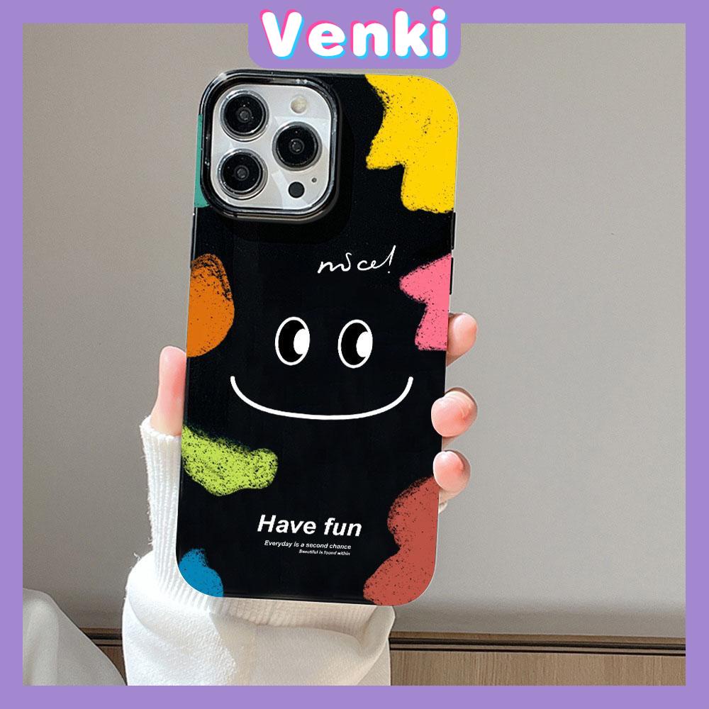 Case for iPhone 11 Soft TPU Glossy Black Candy Case Color Pigment Big Smiley Camera Protection Shockproof For iPhone 14 13 12 11 Pro Max 7 8 Plus X XR