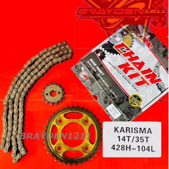 GEAR PAKET KARISMA SUPRAX 125 FIT NEW / GEAR PAKET KHARISMA SUPRA X 125 FIT NEW