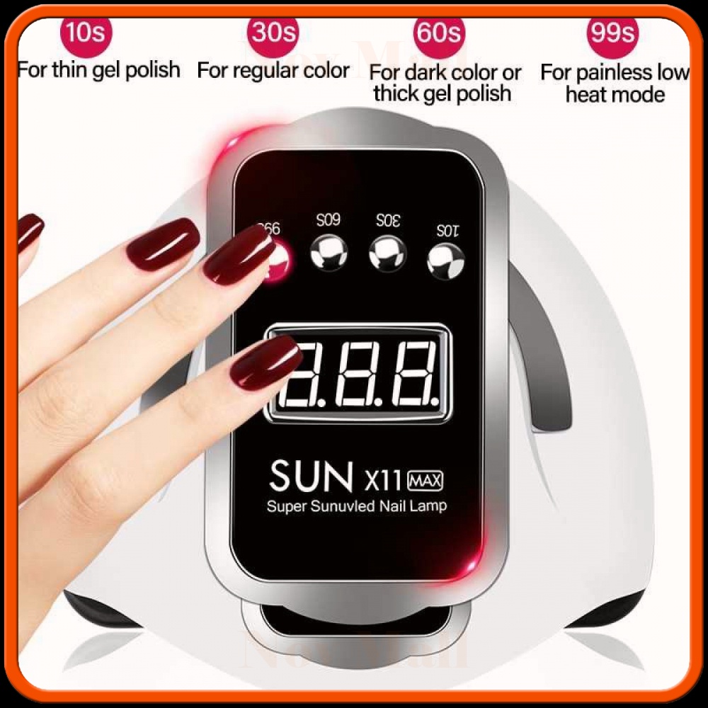 Pengering Kutek UV Lamp Nail Dryer Sensor with LCD Display - X11 MAX