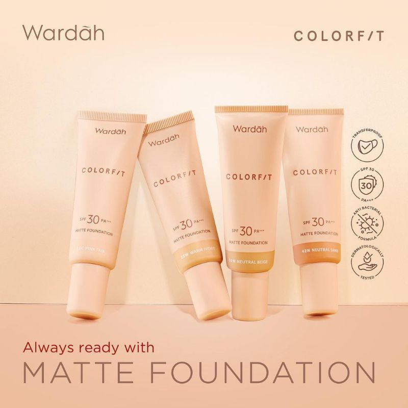 Wardah Colorfit Matte Foundation 25 ml