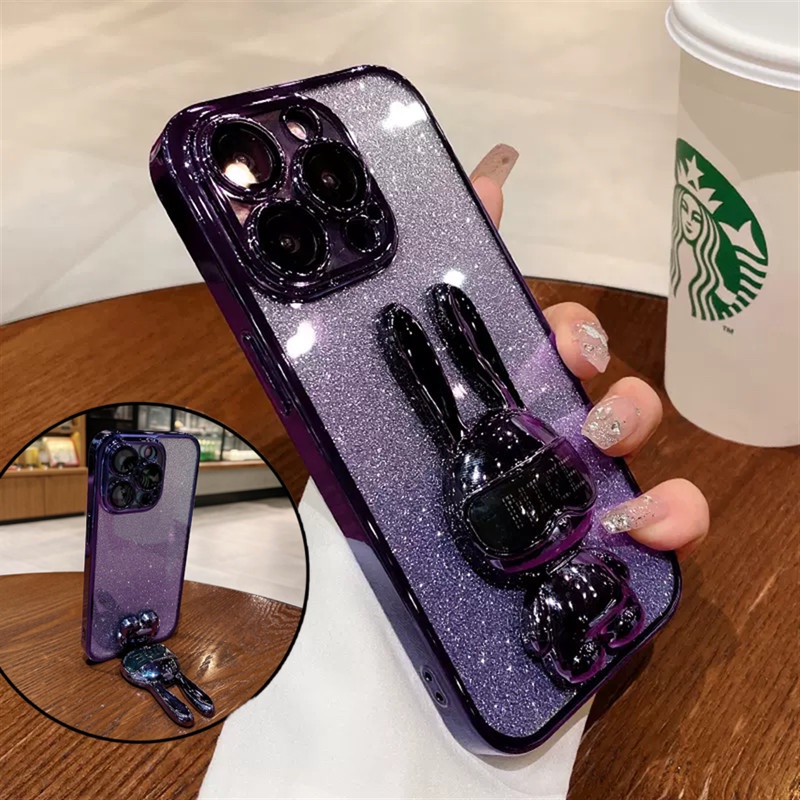 Kreatif 3D mount case iPhone 14 pro Max14 plus case Iphone13 12 pro max 11 pro max case Kamera Perlindungan Lensa Mewah Kedip TPU shockproof soft case