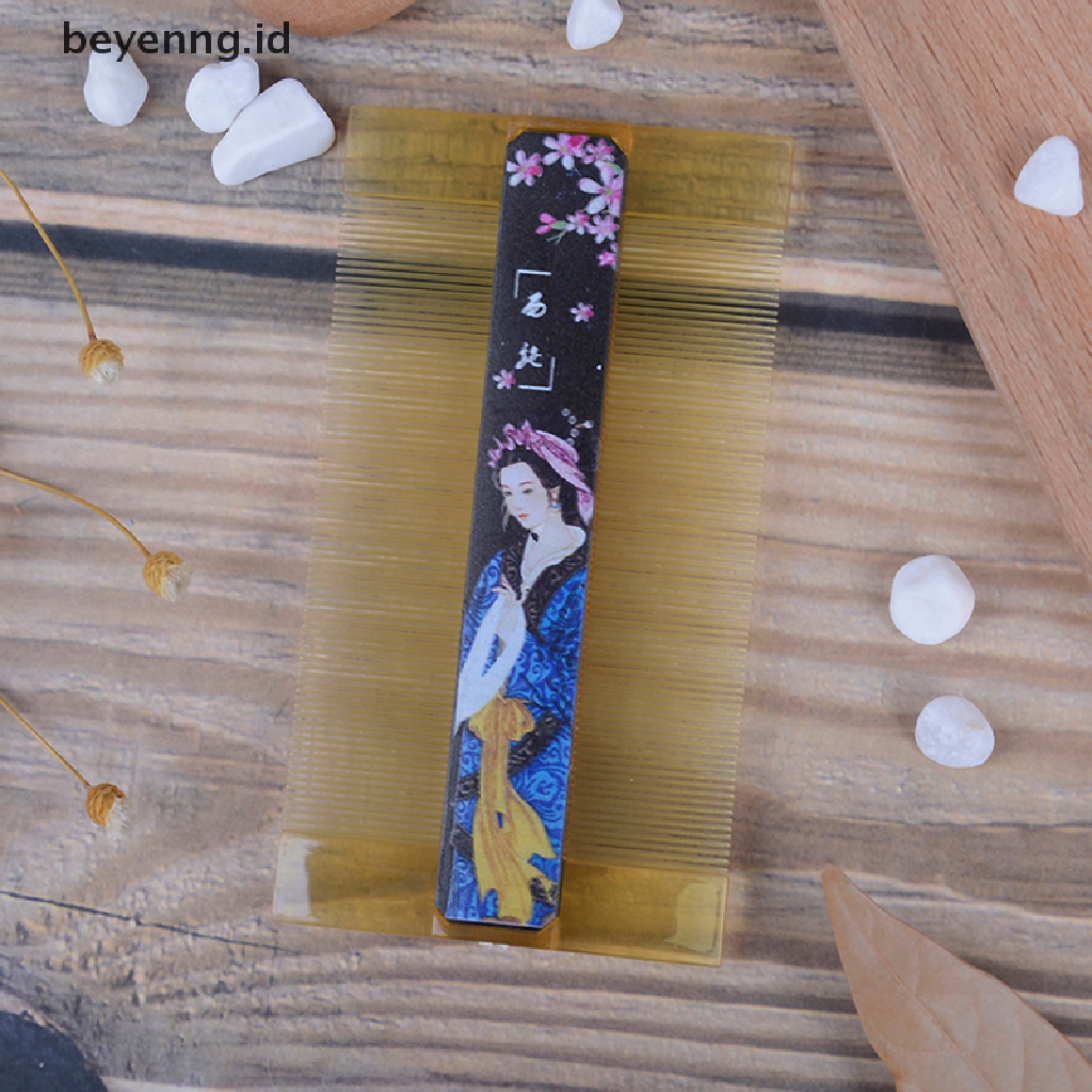 Beyen Resin Tahan Lama Sisir Padat Bergigi Sisir Anti Ketombe Sisir Penata Rambut ID