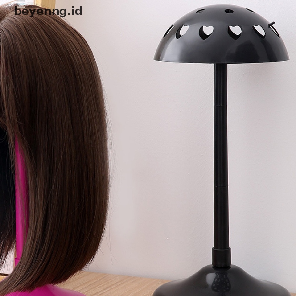Beyen Topi Portable Manekin Kepala Wig Stand Stabil Dummy Penyimpanan Praktis Hair Holder ID