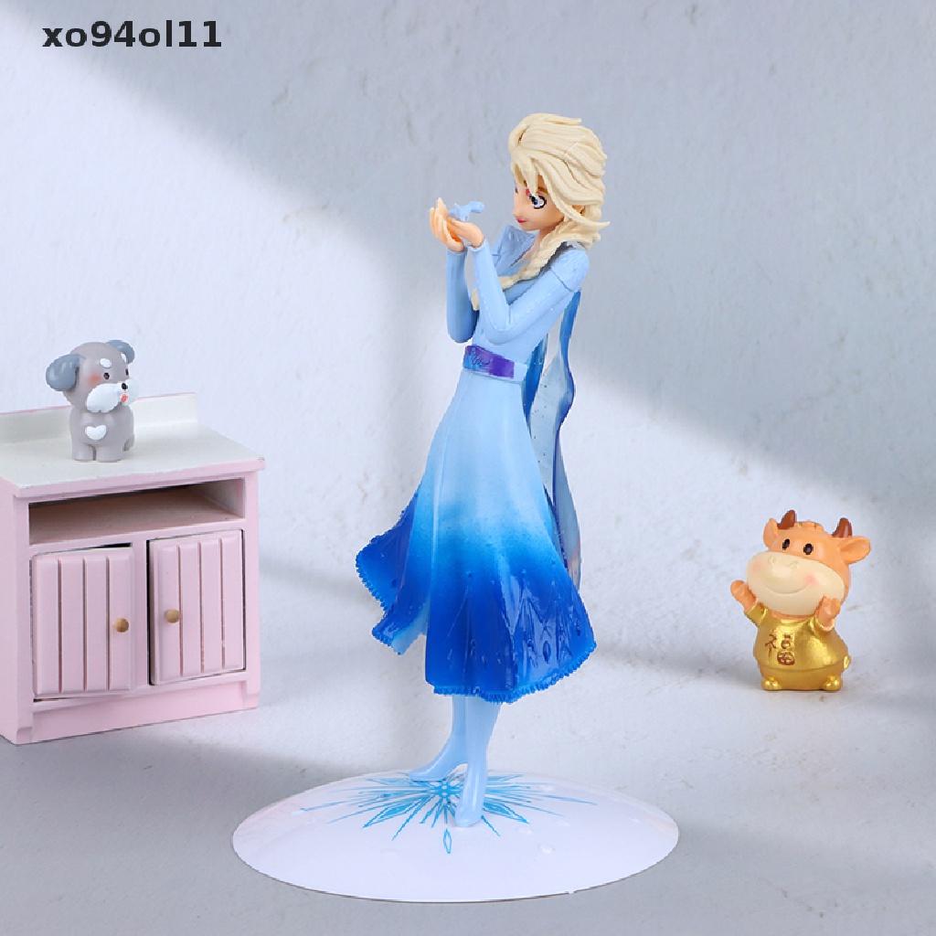 Xo 1Pc Disney Frozen Elsa Action Figure Anime Palm Fire Spirit Princess Boneka Mainan OL