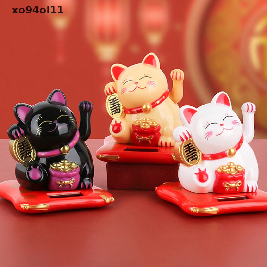 Xo Dekorasi Mobil Imlek Jepang Solar Lucky Cat Kue Baking Ornamen Tahun Baru OL