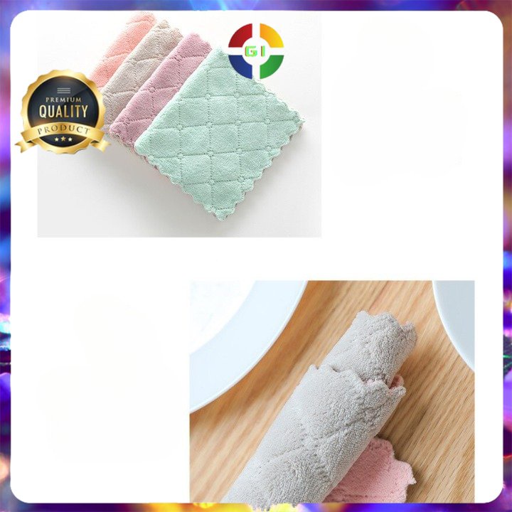 Kain Lap Microfiber Dapur Kacamata Kamera Hp Mobil Motor Serbaguna Berbagai Model Ukuran