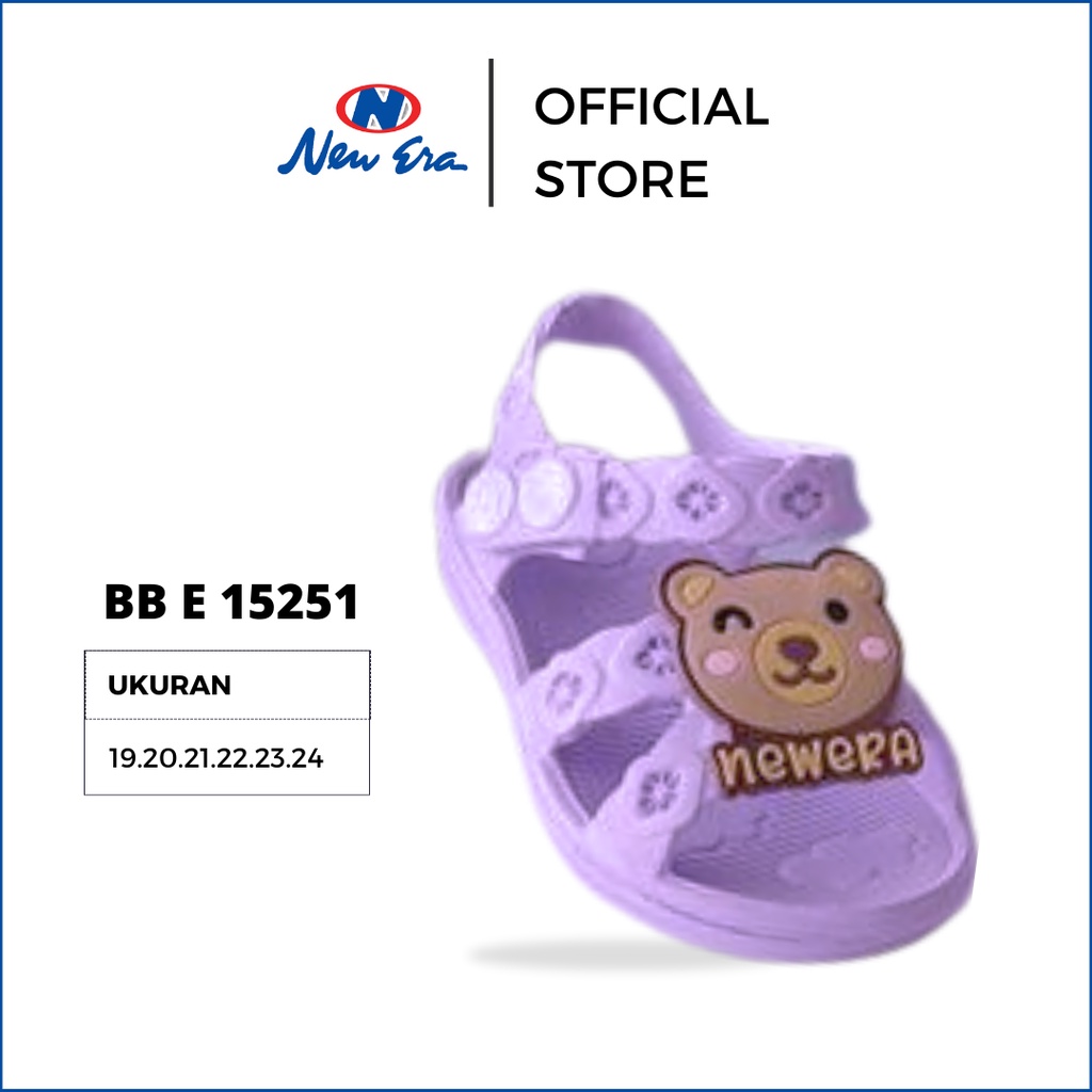 NEW ERA BEAR BB E 15251 sandal anak murah keren kekinian | sandal pesta anak | sandal liburan anak l