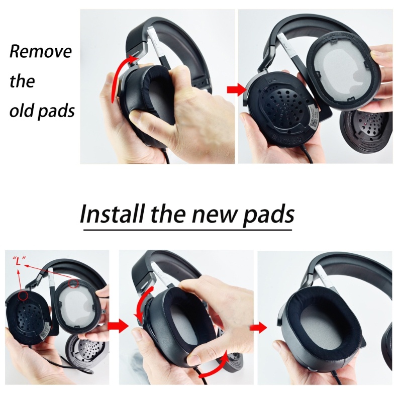 Cre Comfort Earpads Ear Pads Untuk HS55 Hs5 Earphone Memory Sponge Earcups Replaced Ear Cushions Sleeves Headset Earcups