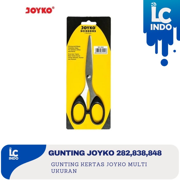 

Gunting joyko sedang sc 838 Gunting stainless serbaguna Joyko